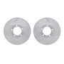 DFC Brake Rotors - Drilled & Slotted - Silver 7002-20011