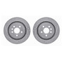 DFC Brake Rotors - Drilled & Slotted - Silver 7002-27043