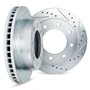 DFC Brake Rotors - Drilled & Slotted - Silver 7002-40000