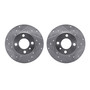 DFC Brake Rotors - Drilled & Slotted - Silver 7002-31015