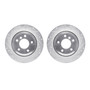 DFC Brake Rotors - Drilled & Slotted - Silver 7002-31095