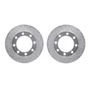 DFC Brake Rotors - Drilled & Slotted - Silver 7002-40078