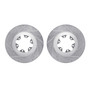 DFC Brake Rotors - Drilled & Slotted - Silver 7002-48033