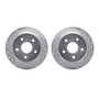 DFC Brake Rotors - Drilled & Slotted - Silver 7002-42034