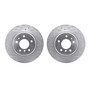 DFC Brake Rotors - Drilled & Slotted - Silver 7002-31106