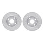 DFC Brake Rotors - Drilled & Slotted - Silver 7002-54062