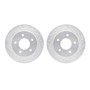 DFC Brake Rotors - Drilled & Slotted - Silver 7002-48010