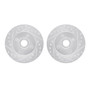 DFC Brake Rotors - Drilled & Slotted - Silver 7002-54129