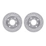 DFC Brake Rotors - Drilled & Slotted - Silver 7002-50001