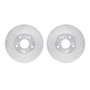 DFC Brake Rotors - Drilled & Slotted - Silver 7002-59004