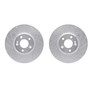 DFC Brake Rotors - Drilled & Slotted - Silver 7002-63103