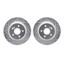 DFC Brake Rotors - Drilled & Slotted - Silver 7002-63108