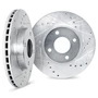 DFC Brake Rotors - Drilled & Slotted - Silver 7002-67047