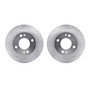 DFC Brake Rotors - Drilled & Slotted - Silver 7002-72034