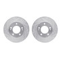 DFC Brake Rotors - Drilled & Slotted - Silver 7002-72001