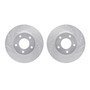 DFC Brake Rotors - Drilled & Slotted - Silver 7002-80021