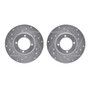 DFC Brake Rotors - Drilled & Slotted - Silver 7002-80002