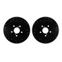 DFC Brake Rotors - Drilled & Slotted - Black 8002-13042