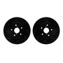 DFC Brake Rotors - Drilled & Slotted - Black 8002-13043