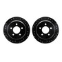 DFC Brake Rotors - Drilled & Slotted - Black 8002-42033
