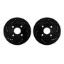 DFC Brake Rotors - Drilled & Slotted - Black 8002-54062