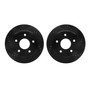 DFC Brake Rotors - Drilled & Slotted - Black 8002-48060