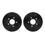 DFC Brake Rotors - Drilled & Slotted - Black 8002-45003