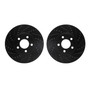 DFC Brake Rotors - Drilled & Slotted - Black 8002-56009