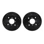 DFC Brake Rotors - Drilled & Slotted - Black 8002-50001