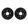 DFC Brake Rotors - Drilled & Slotted - Black 8002-59043