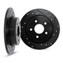 DFC Brake Rotors - Drilled & Slotted - Black 8002-63085