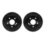 DFC Brake Rotors - Drilled & Slotted - Black 8002-63086