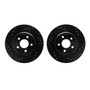 DFC Brake Rotors - Drilled & Slotted - Black 8002-54249