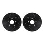 DFC Brake Rotors - Drilled & Slotted - Black 8002-59004