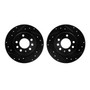 DFC Brake Rotors - Drilled & Slotted - Black 8002-52019