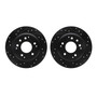 DFC Brake Rotors - Drilled & Slotted - Black 8002-59050