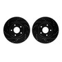 DFC Brake Rotors - Drilled & Slotted - Black 8002-67052