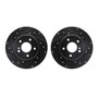 DFC Brake Rotors - Drilled & Slotted - Black 8002-63100