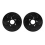 DFC Brake Rotors - Drilled & Slotted - Black 8002-59008
