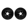 DFC Brake Rotors - Drilled & Slotted - Black 8002-59009