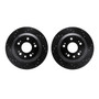 DFC Brake Rotors - Drilled & Slotted - Black 8002-58026