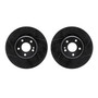 DFC Brake Rotors - Drilled & Slotted - Black 8002-63034
