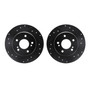 DFC Brake Rotors - Drilled & Slotted - Black 8002-63080