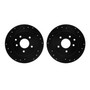 DFC Brake Rotors - Drilled & Slotted - Black 8002-67093