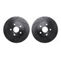 DFC Brake Rotors - Drilled & Slotted - Black 8002-76052