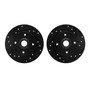 DFC Brake Rotors - Drilled & Slotted - Black 8002-74048
