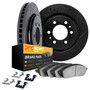 DFC Brake Rotor - Drilled & Slotted - Black- HD Brake Pad - Hardware 8212-48025