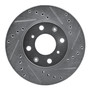 DFC Rotors-Drilled and Slotted-Silver with 5000 Advanced Brake Pads for 1988-1989 Honda (Civic, CRX) 7502-59161