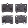 DFC Rotors with 5000 Advanced Brake Pads for 1988-1993 Ford (Festiva) 6502-54222