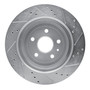 DFC Rotors-Drilled and Slotted-Silver with 5000 Euro Ceramic Brake Pads for 2016-2022 Cadillac/Chevrolet (ATS, Camaro) 7602-47013